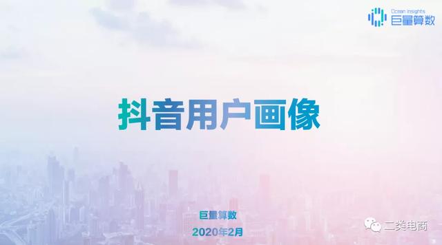 2020年抖音用户画像分析报告